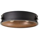Brilliant Zois Luce da soffitto Metallo Nero | 420mm - Adatto per 2x E27
