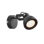 Nordlux Aslak Luce Da Parete Metallo Nero | Adatto per GU10