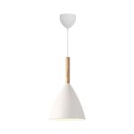 DFTP by Nordlux Pure 20 Luce Pendente Metallo e Legna Bianca | Adatto per E27
