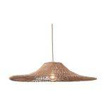 Good&Mojo Luce Pendente Cancun Rattan Natural L | Adatto per 1x E27 