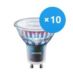 Confezione Multipack 10x Philips MASTER LED Faretti ExpertColor GU10 PAR16 5.5W 355lm 36D - 927 Bianco Molto Caldo | Miglior resa cromatica - Dimmerabile - Sostitutiva 50W