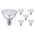 Confezione Multipack 6x Philips Master Value LED Bulboo Riflettore E27 PAR30 9.5W 820lm 25D - 940 Bianco Freddo | Miglior resa cromatica - Dimmerabile - Sostitutiva 75W