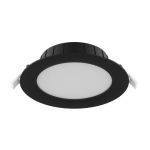 Noxion Downlight LED Hera Medio Incasso Nero 9W 900lm 80D - 827-830-840 CCT | 146mm - Ritaglio 120mm