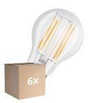 Confezione Multipack 6x Osram LED Superstar E27 Pera Filamento Chiara 7.5W 1055lm - 940 Bianco Freddo | Miglior Resa Cromatica - Dimmerabile - Sostitutiva 75W