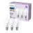 Confezione Multipack 3x Philips Bulbo LED E27 Pera Ghiaccio 5W 470lm - 827 Bianco Molto Caldo