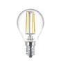 Philips Master Value LED Lustre E14 Sferica Filamento Chiara 3.4W 470lm - 927 Bianco Molto Caldo | Miglior resa cromatica - Dimmerabile - Sostitutiva 40W