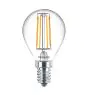 Philips Corepro LED Lustre E14 Sferica Filamento Chiara 4.3W 470lm - 840 Bianco Freddo | Sostitutiva 40W