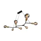 Nordlux Luce Pendente Josefine Metallo Nero | IP20 - Adatto per 7x E27