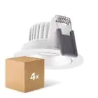 Confezione Multipack 4x Ledvance LED  SPOT ADJUST Aluminium  8W 720lm 36D - 940 Bianco Freddo | Ritaglio 68mm - IP20 - Miglior Resa Cromatica -  Dimmerabile
