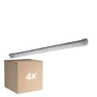 Confezione Multipack 4x Ledvance Stagna LED Submarine 16W 1600lm - 840 Bianco Freddo | 120cm - Sensore Di Movimento