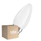 Confezione Multipack 10x Osram Parathom Classic LED B22d Candela Filamento Ghiaccio 4.8W 470lm - 827 Bianco Molto Caldo | Dimmerabile - Sostitutiva 40W