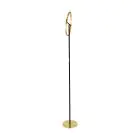 Eglo Lampada da terra Castelpoto Acciaio Brushed Ottone, Nero 17.6W 2000lm - 830 Luce Calda -  | Dimmerabile